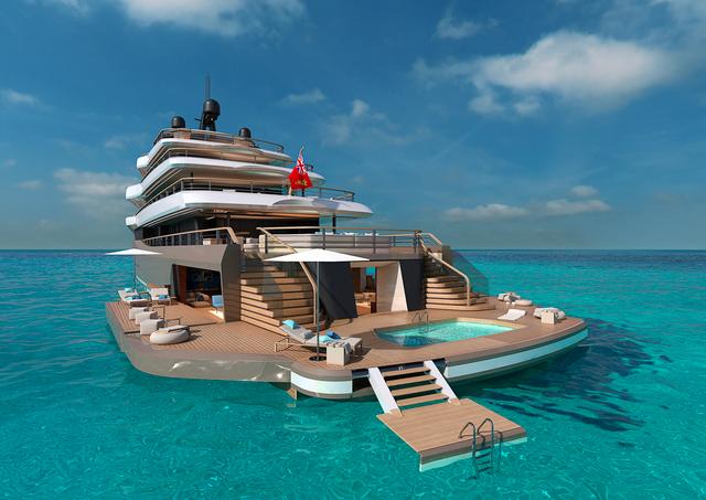 nauta design hybrid superyacht