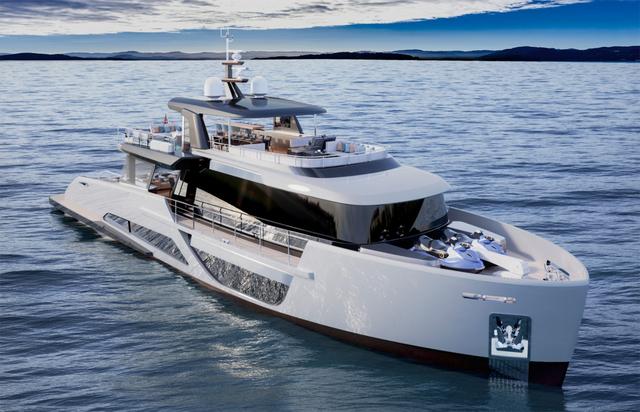 alpha spritz 116 yacht at sea
