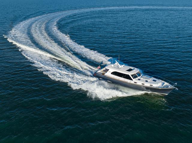 eastbay 60 yacht running at sea