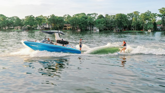 Grande Lakes boat water skiing